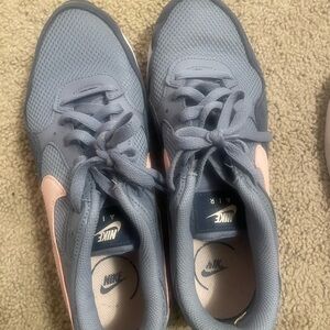 Nike navy blue  and Pink Sneakers with Breathable Mesh